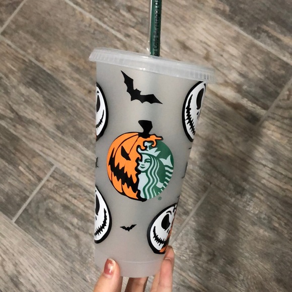 Jack Skellington Starbucks reusable venti cold cup - Picture 6 of 8